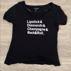 Betsey Johnson Performance Statement Graphic Tee